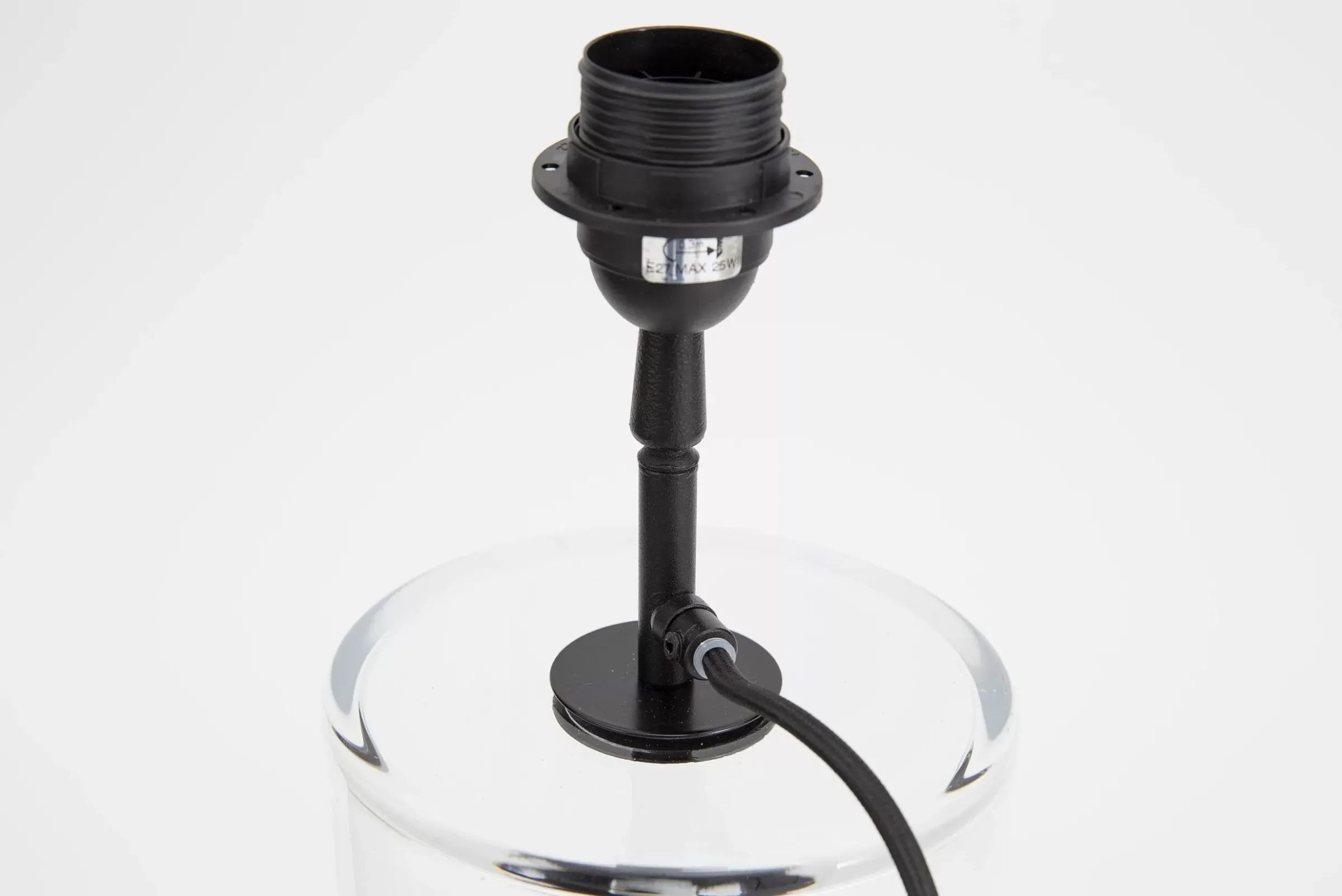 Eclairage^Flamant Cypri, Lampe De Table, Verre, Noir, S