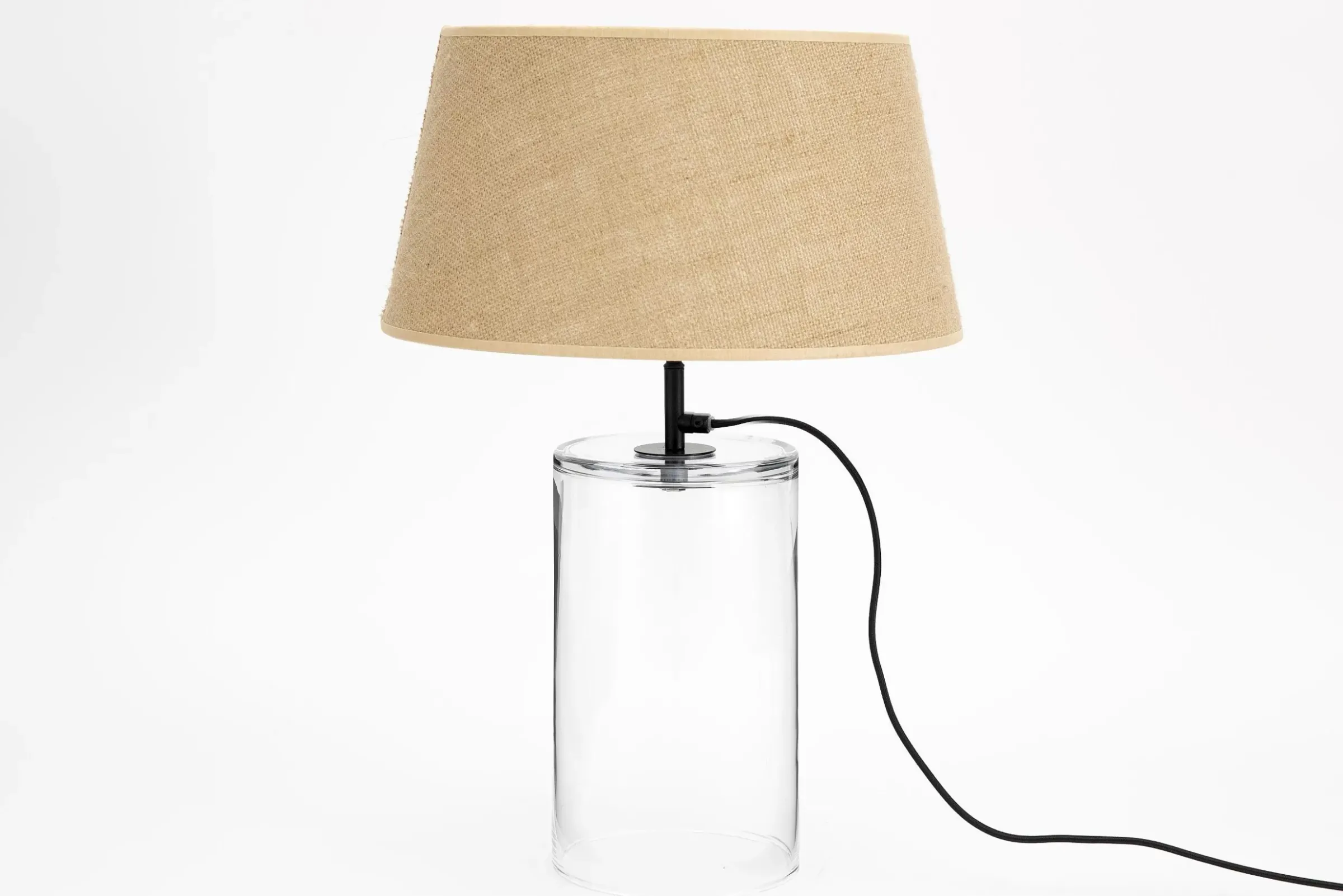 Eclairage^Flamant Cypri, Lampe De Table, Verre, Noir, S