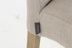 Chaises^Flamant Dalya, Chaise, Bouleau, Lin Blanc Casse