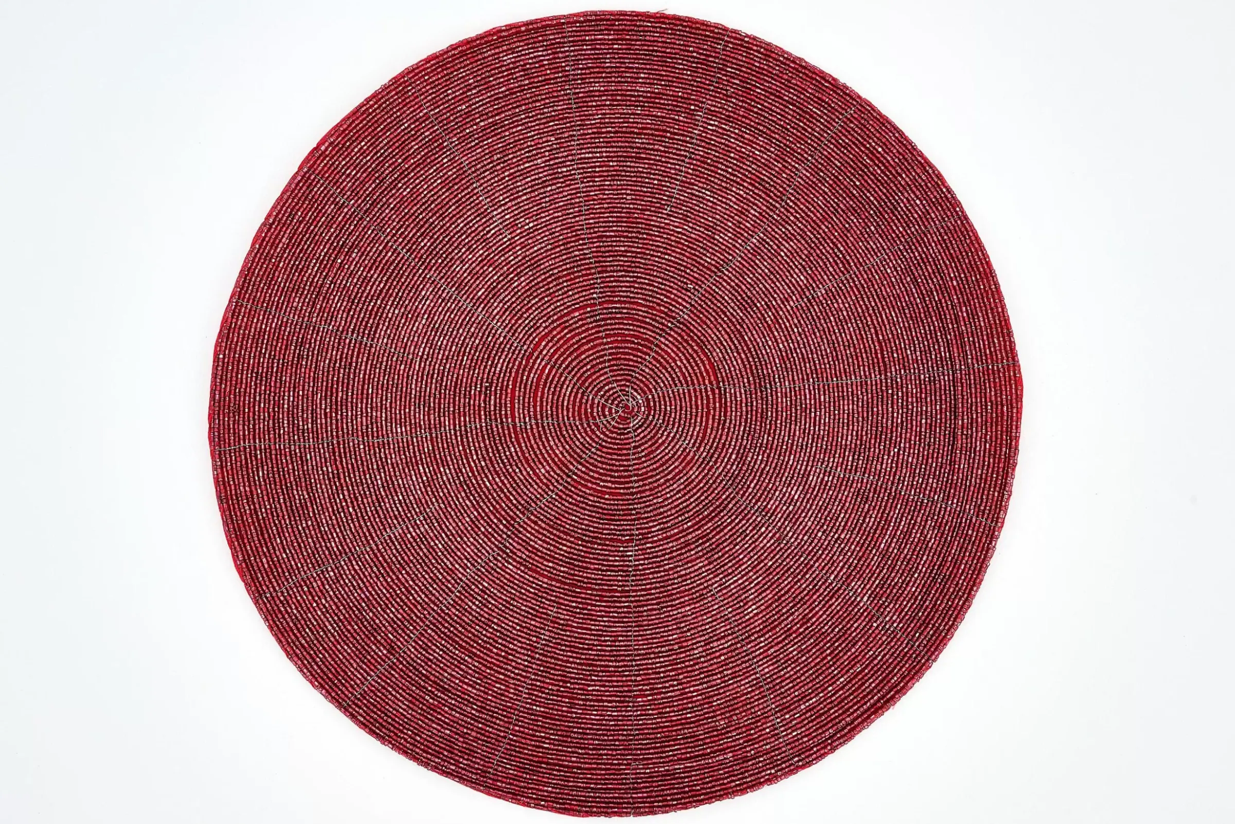Textiles De Salle A Manger Et De Cuisine^Flamant Delvin, Set De Table, Perles, Rouge
