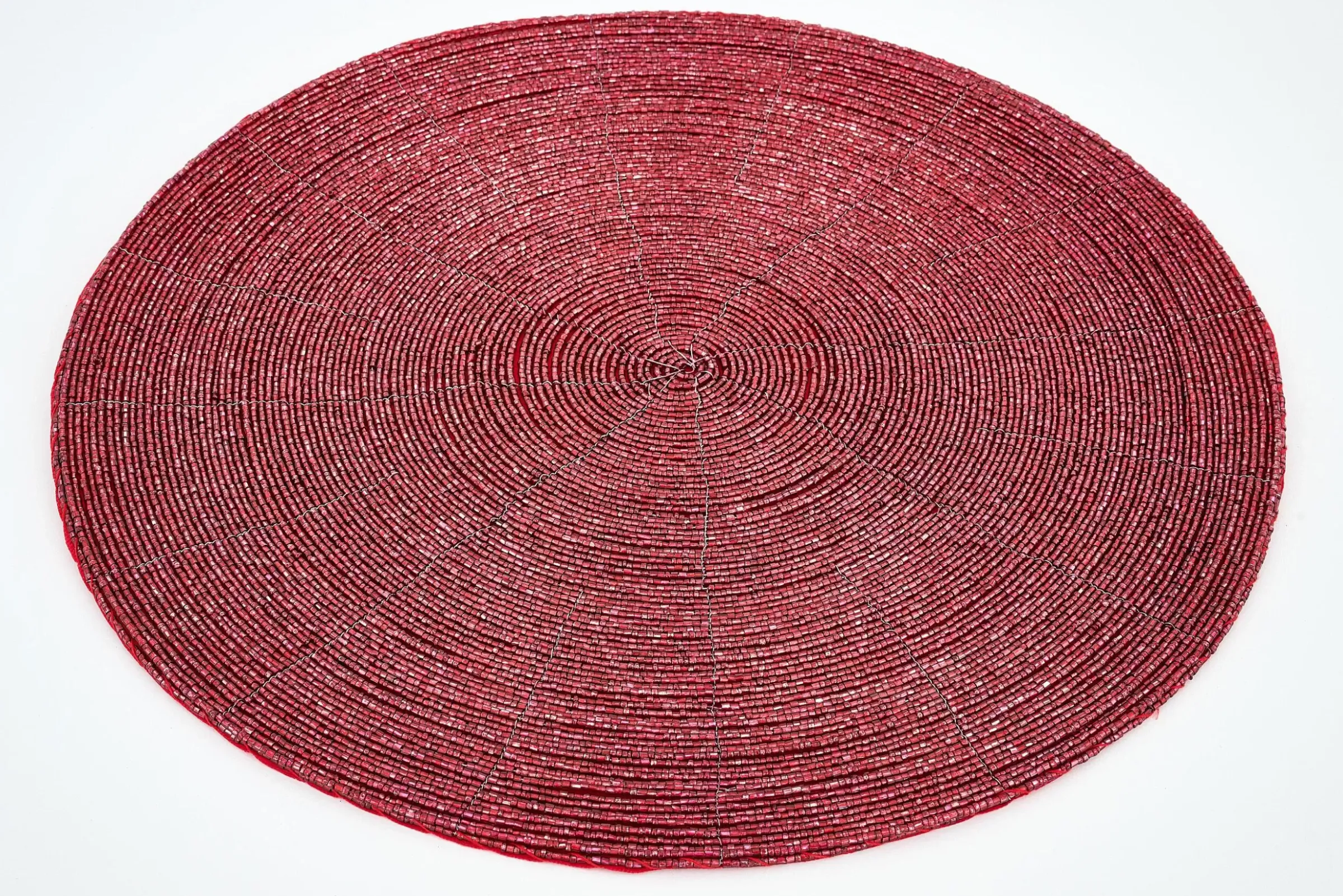 Textiles De Salle A Manger Et De Cuisine^Flamant Delvin, Set De Table, Perles, Rouge