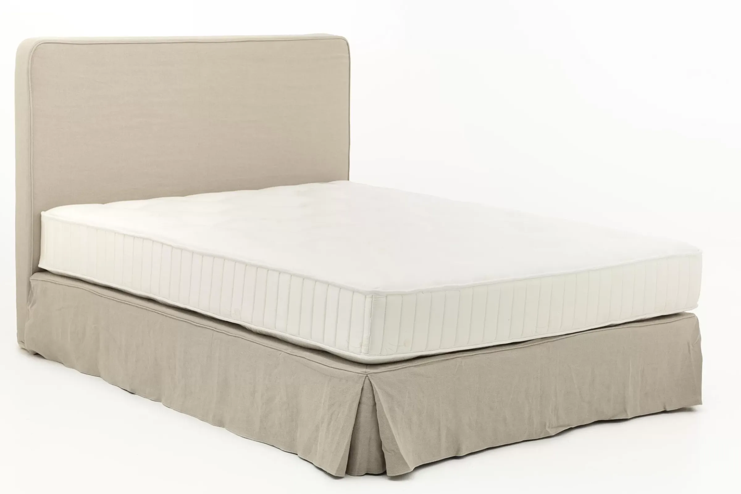 Des Lits^Flamant Duncan, Lit Double, Avec Tete De Lit, Housse, 160Cm