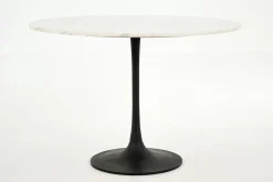 Tables A Manger^Flamant Fano, Table A Manger, Ronde, Marbre Blanc