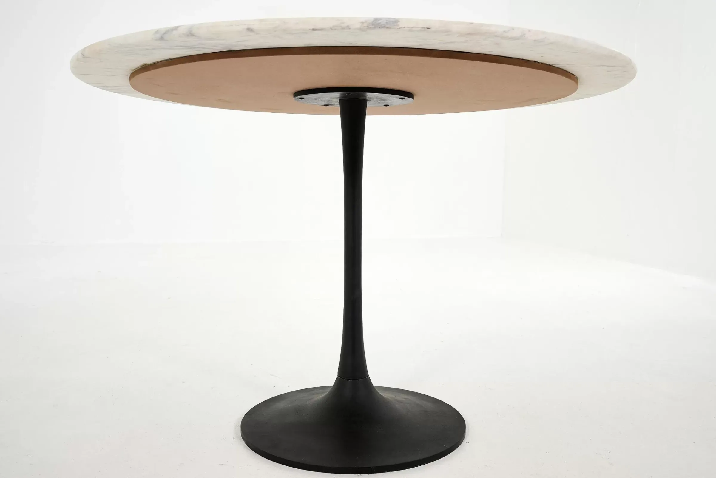 Tables A Manger^Flamant Fano, Table A Manger, Ronde, Marbre Blanc