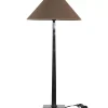 Eclairage^Flamant Gordes, Lampe A Poser, Noir, Aluminium, H 78 Cm
