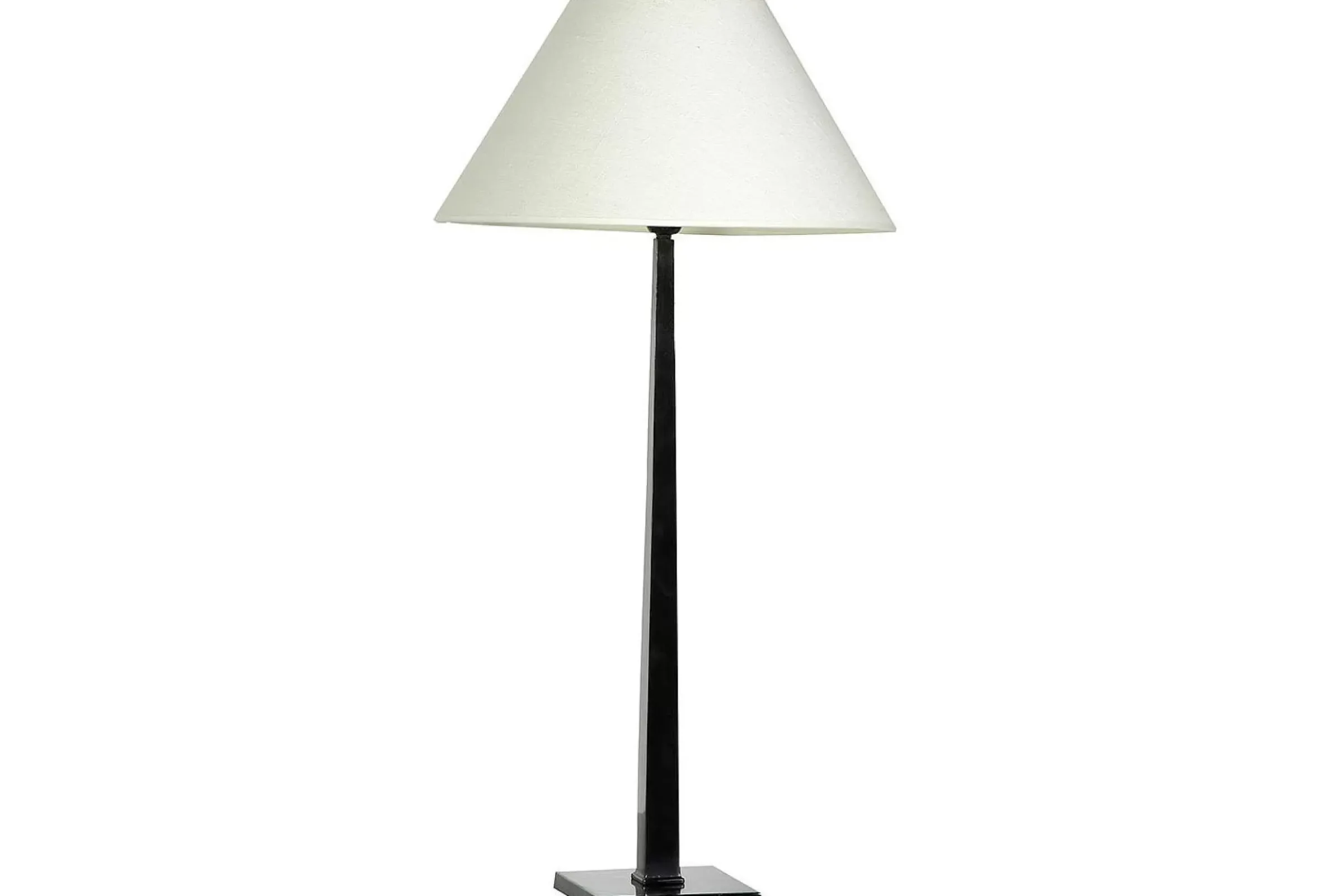 Eclairage^Flamant Gordes, Lampe A Poser, Noir, Aluminium, H 78 Cm