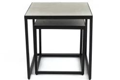 Table A Cafe^Flamant Hayes, Table D'Appoint, Carree, Ensemble De 2