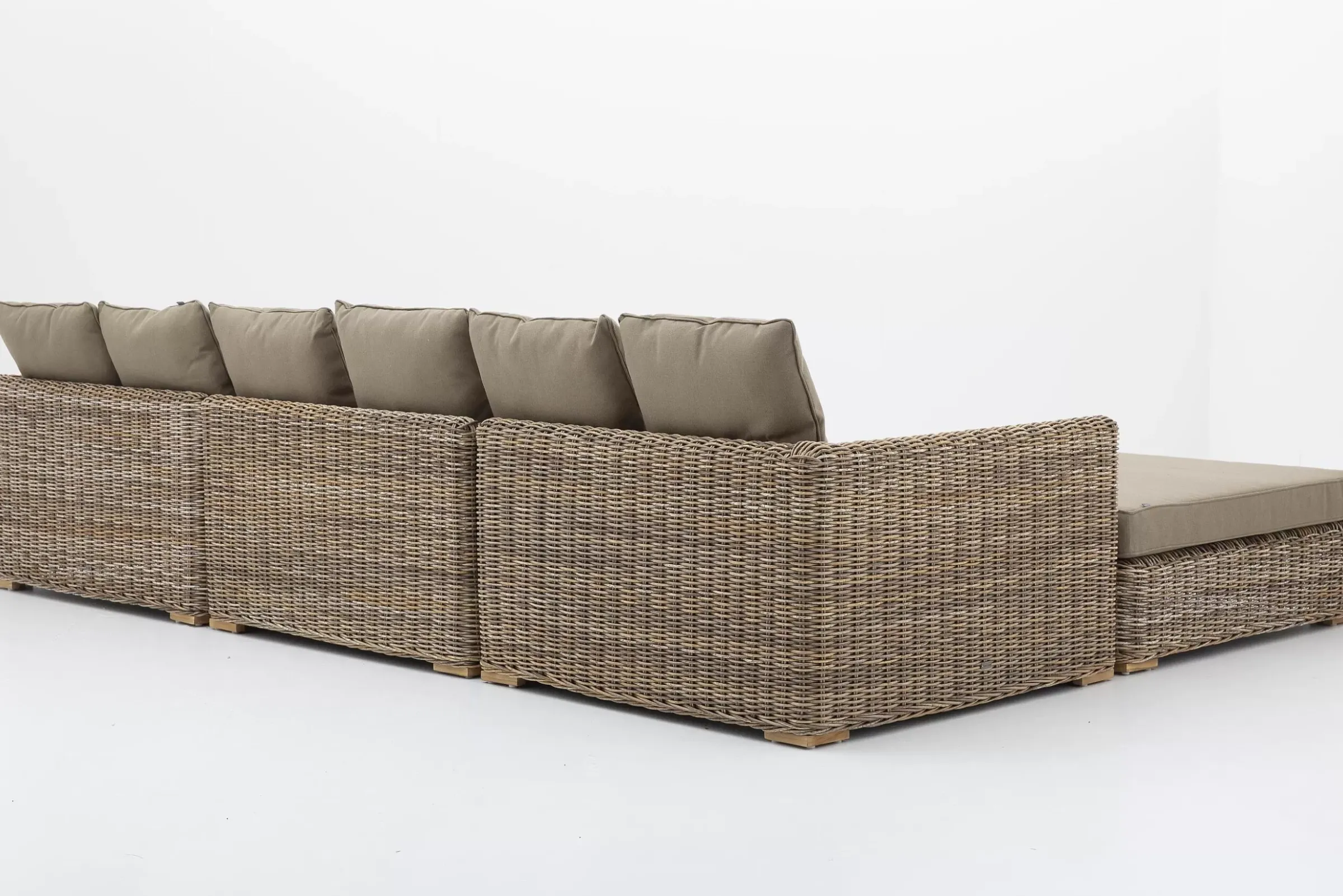 Canapés^Flamant Hills, Canape De Jardin, Avec Coussin + Pouf