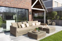 Canapés^Flamant Hills, Canape De Jardin, Avec Coussin + Pouf
