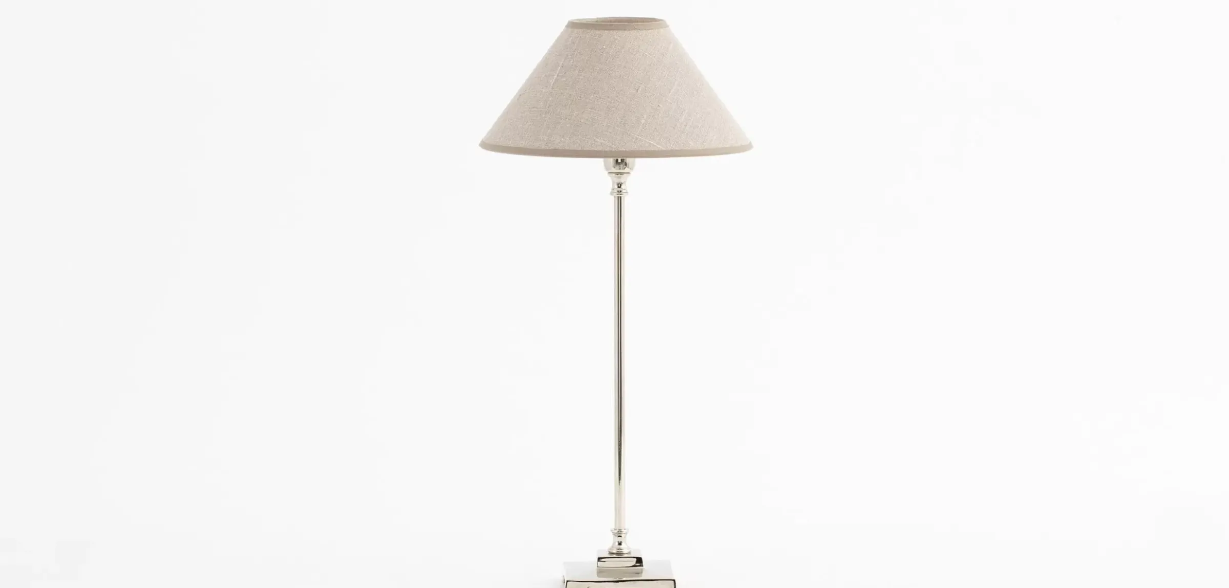 Eclairage^Flamant Horton, Lampe De Table, Laiton Et Nickel