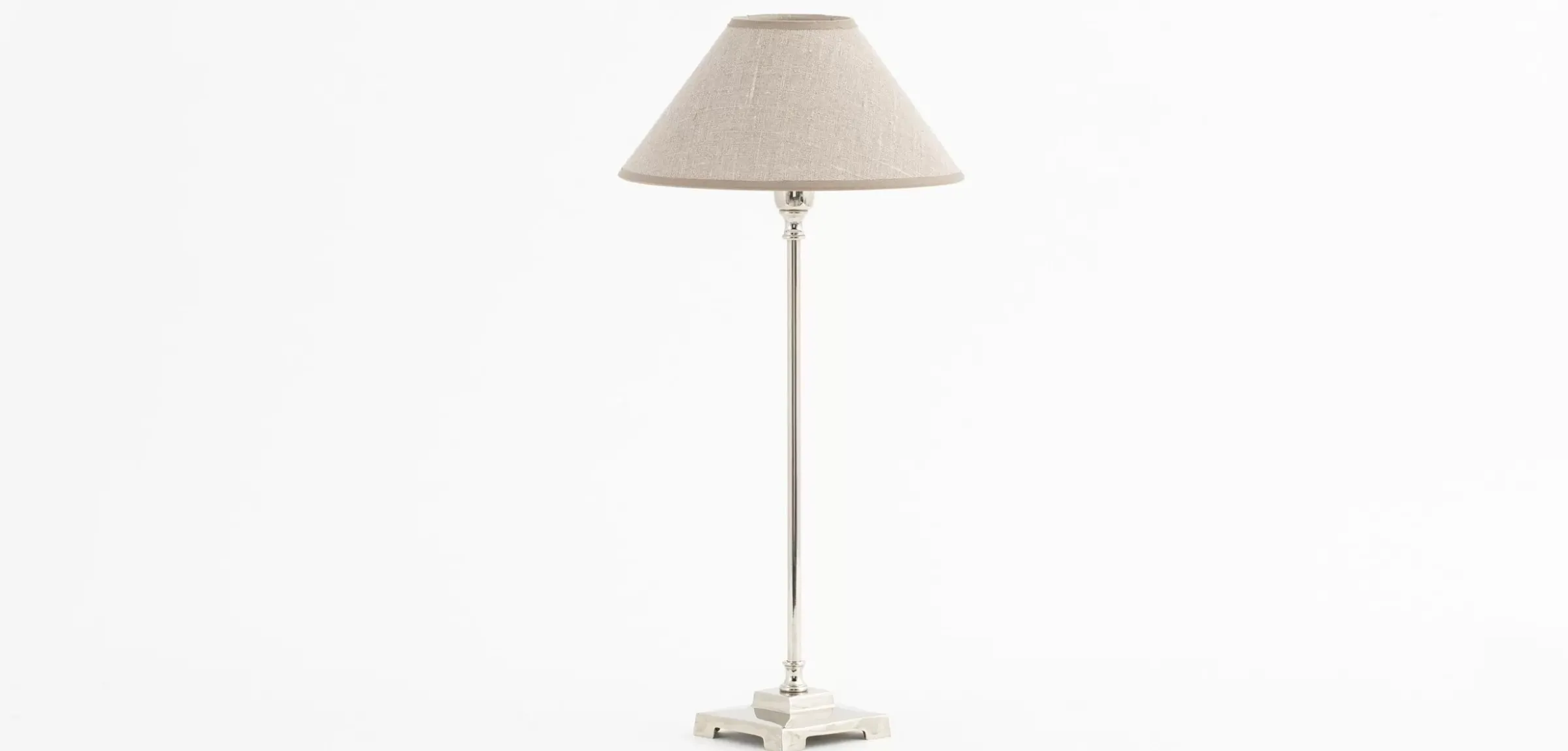 Eclairage^Flamant Horton, Lampe De Table, Laiton Et Nickel