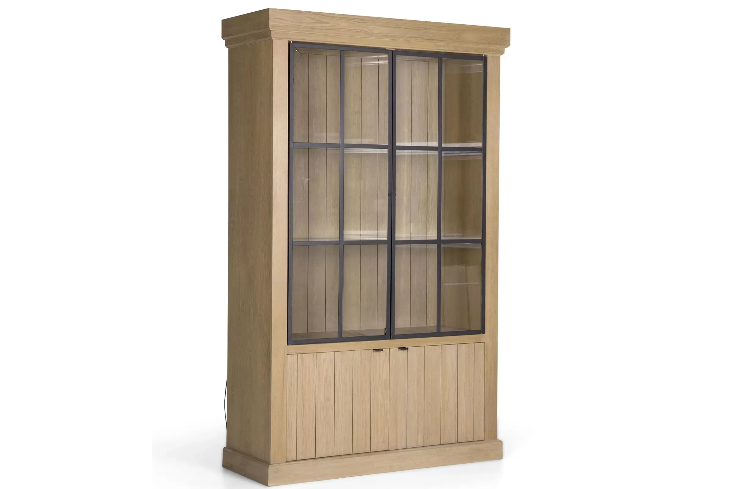 Placards^Flamant Iron Jason, Armoire, Chene Patine, 2 Portes En Fer
