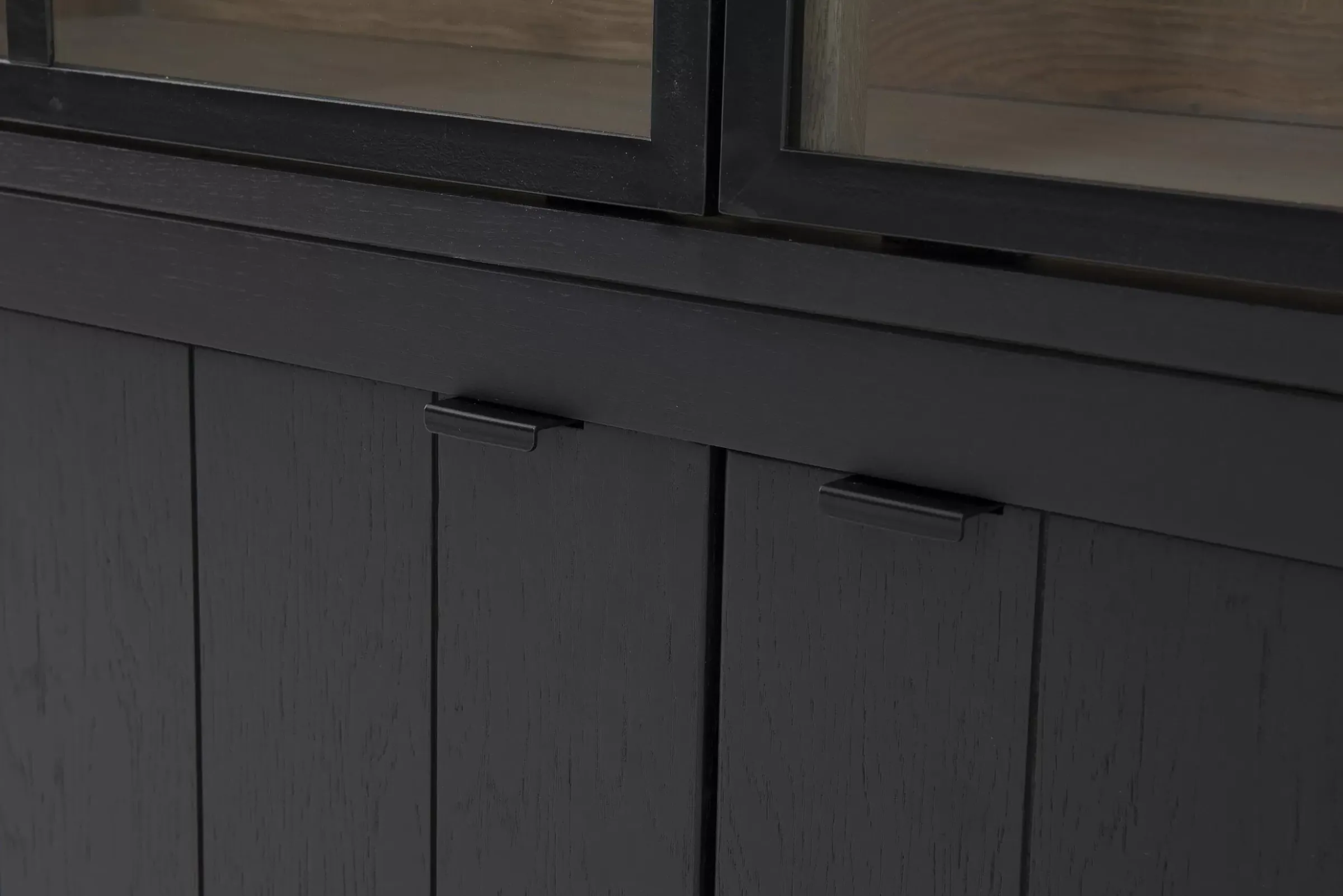 Placards^Flamant Iron Jason, Armoire, Noir, Chene, 3 Portes En Fer