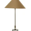 Eclairage^Flamant James, Lampe De Table, Laiton, Nickel