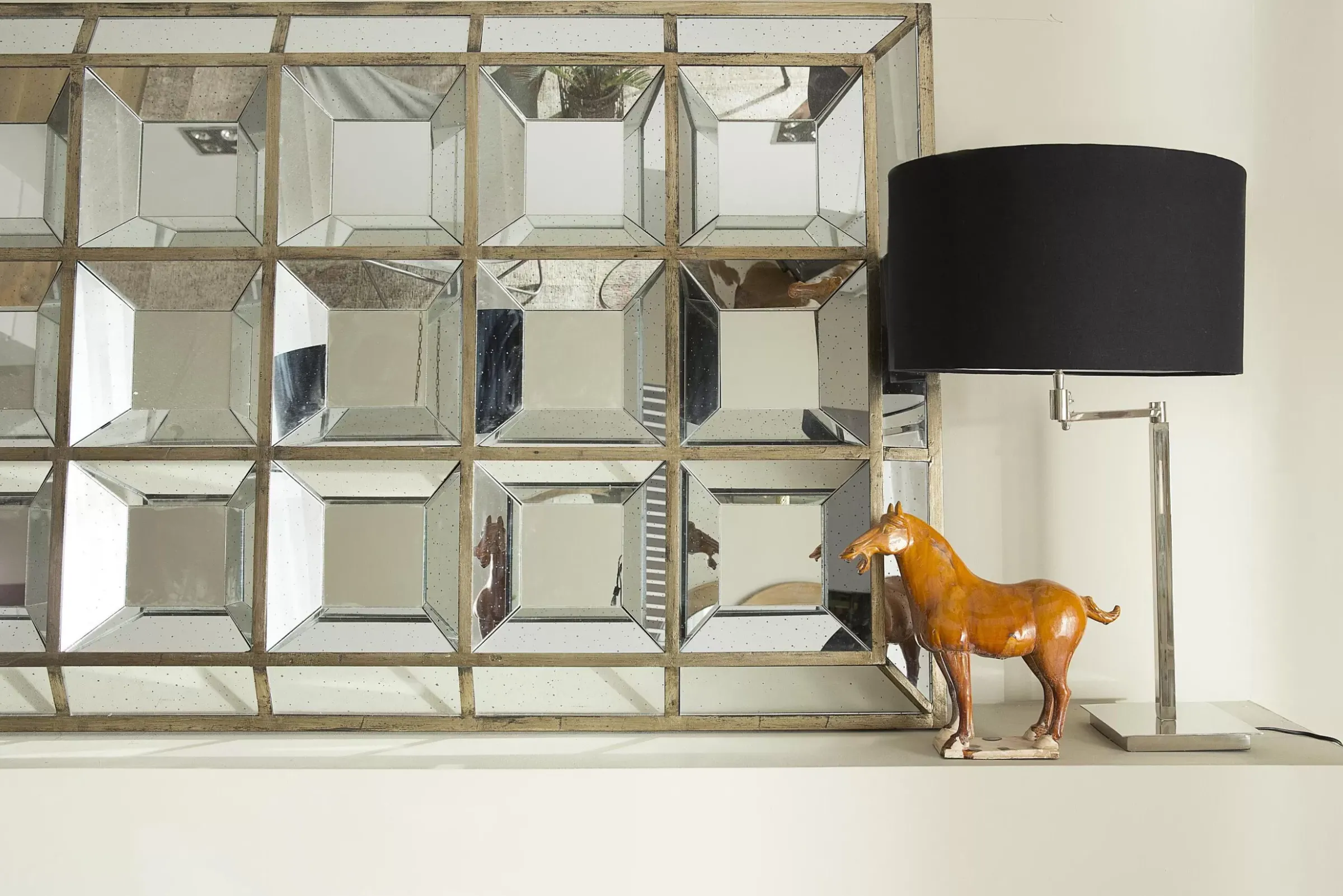 Décoration^Flamant Javier, Miroir, Accent, Bordure Or