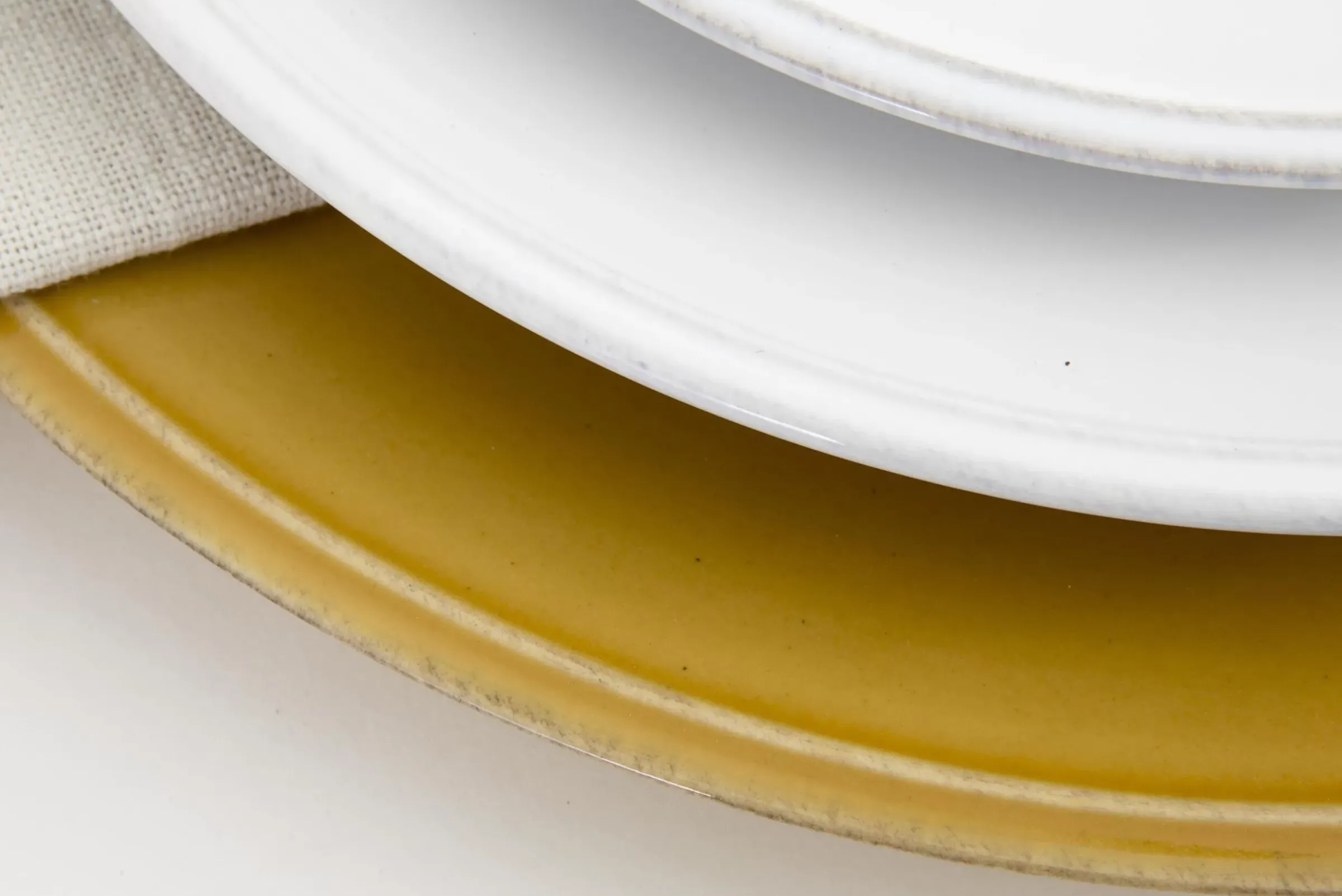 Assiettes, Plats Et Bols^Flamant Jille, Assiette, Ceramique, Ocre, 34Cm