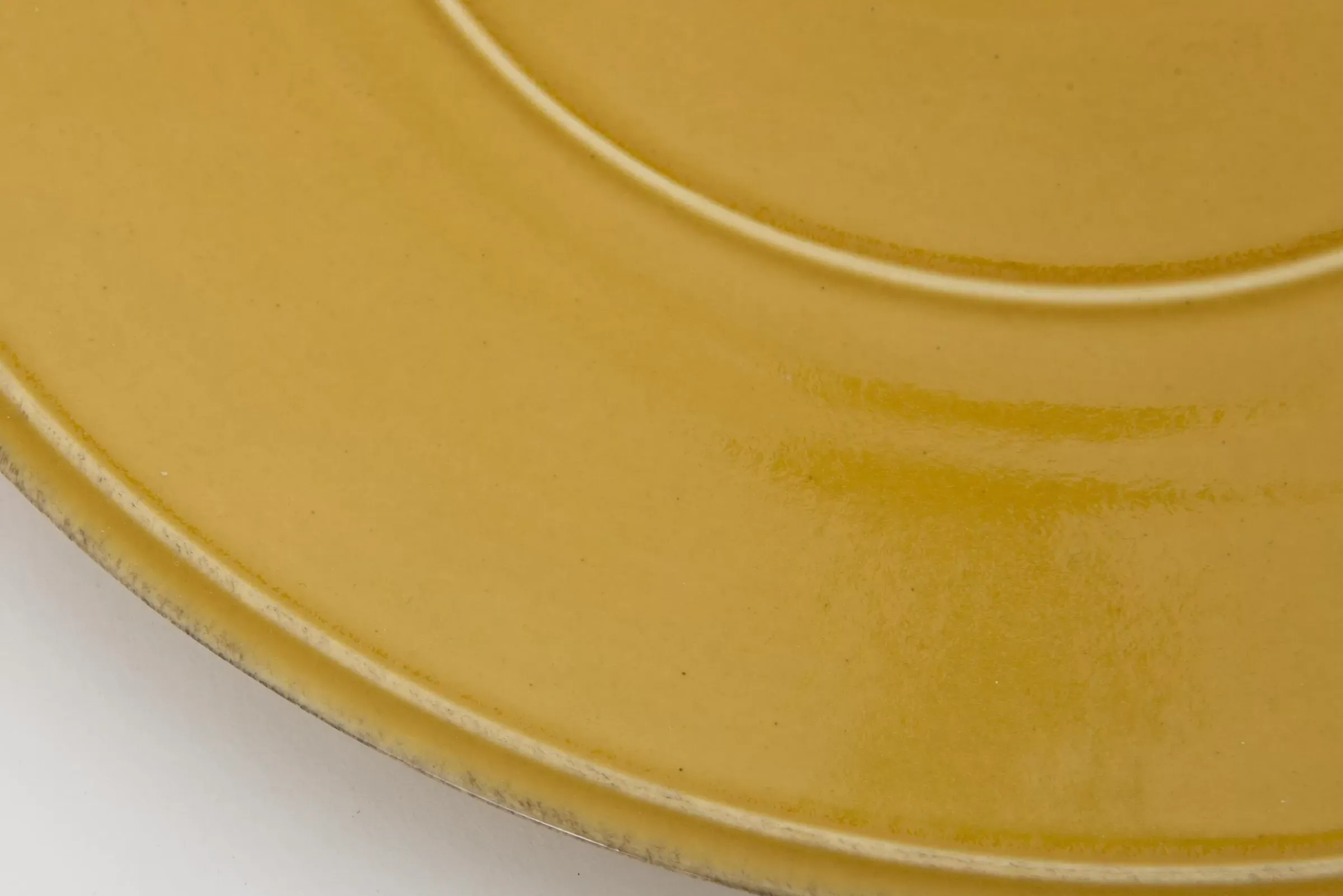 Assiettes, Plats Et Bols^Flamant Jille, Assiette, Ceramique, Ocre, 34Cm