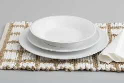 Assiettes, Plats Et Bols^Flamant Jille, Assiette, Ceramique, Blanc, 28Cm