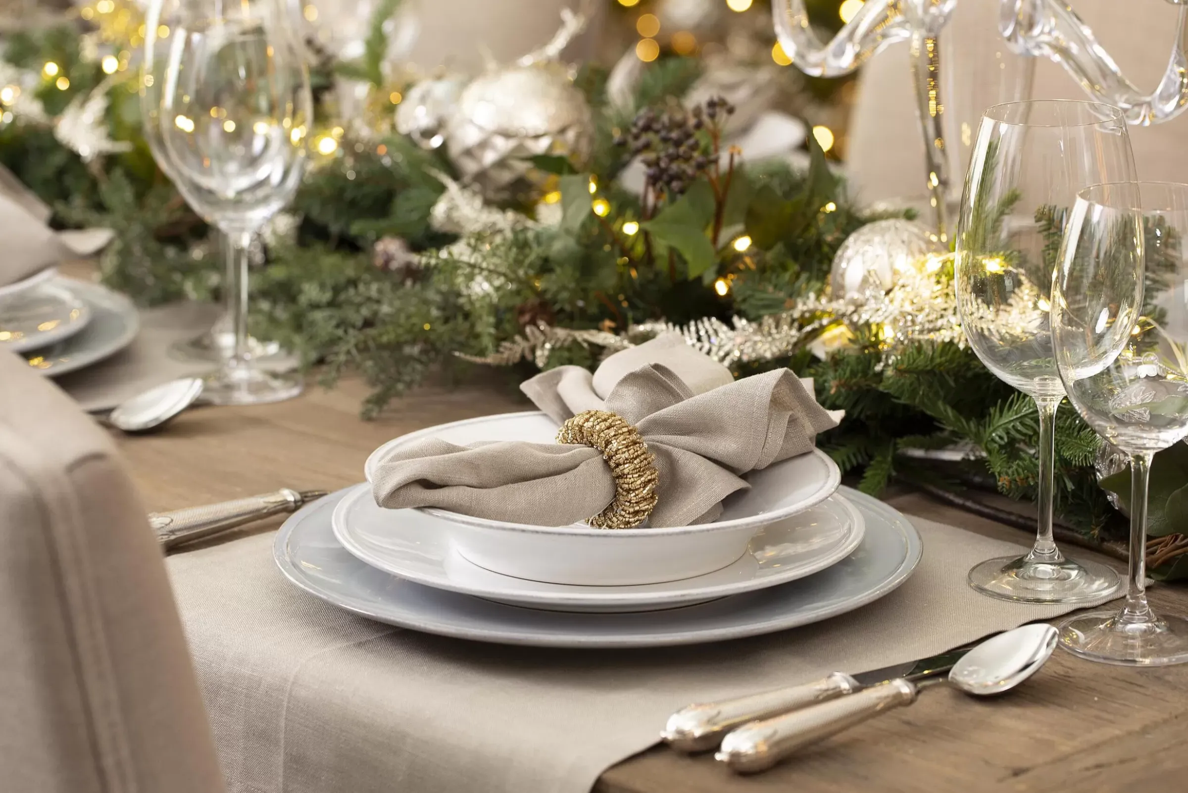 Assiettes, Plats Et Bols^Flamant Jille, Assiette, Ceramique, Blanc, 28Cm
