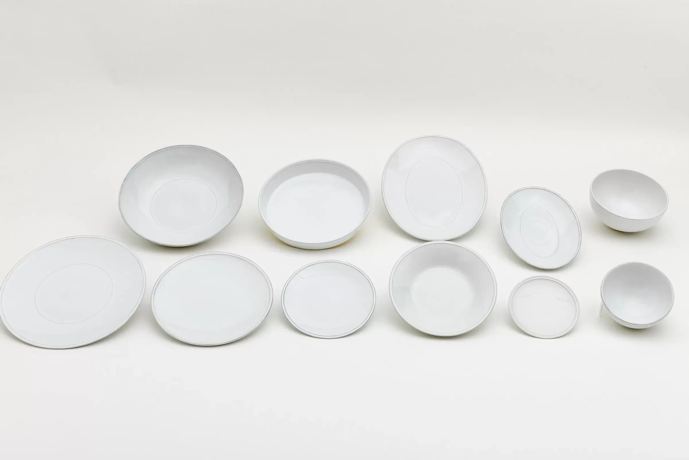 Assiettes, Plats Et Bols^Flamant Jille, Assiette Creuse, Ceramique, Blanc
