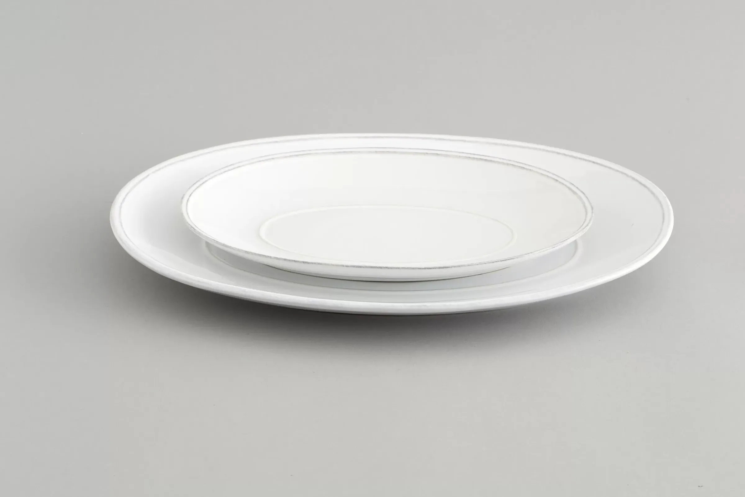 Assiettes, Plats Et Bols^Flamant Jille, Assiette De Service, Ceramique, Blanc, 30Cm