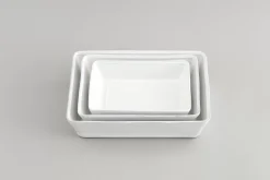 Accessoires^Flamant Jille, Plat A Four, Ceramique, Blanc, 25Cm