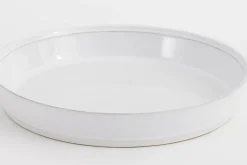 Accessoires^Flamant Jille, Plat A Gateau, Ceramique, Blanc, 30Cm