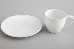 Assiettes, Plats Et Bols^Flamant Jille, Tasse Et Soucoupe, Ceramique, Blanc, M, 150Ml