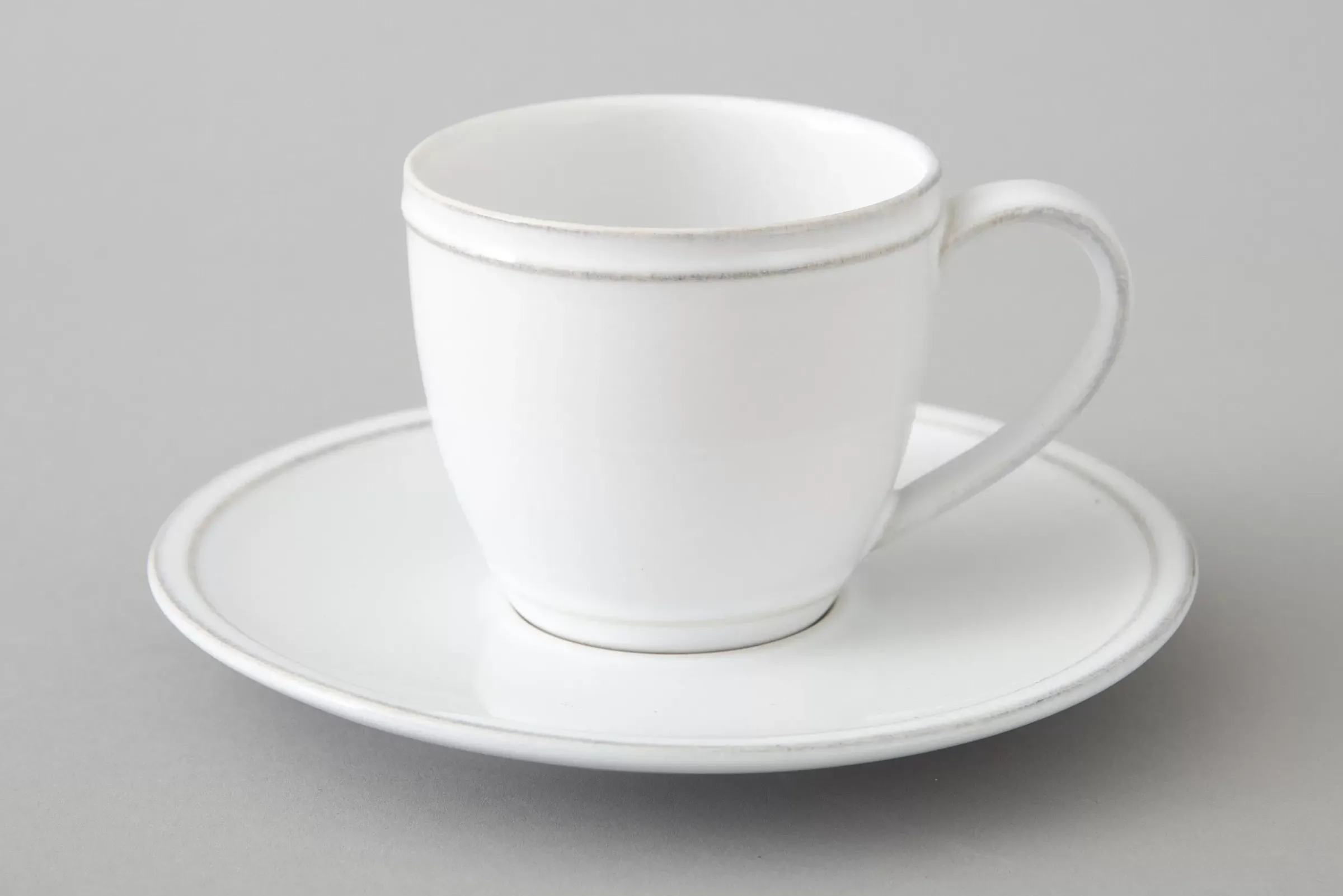 Assiettes, Plats Et Bols^Flamant Jille, Tasse Et Soucoupe, Ceramique, Blanc, M, 150Ml