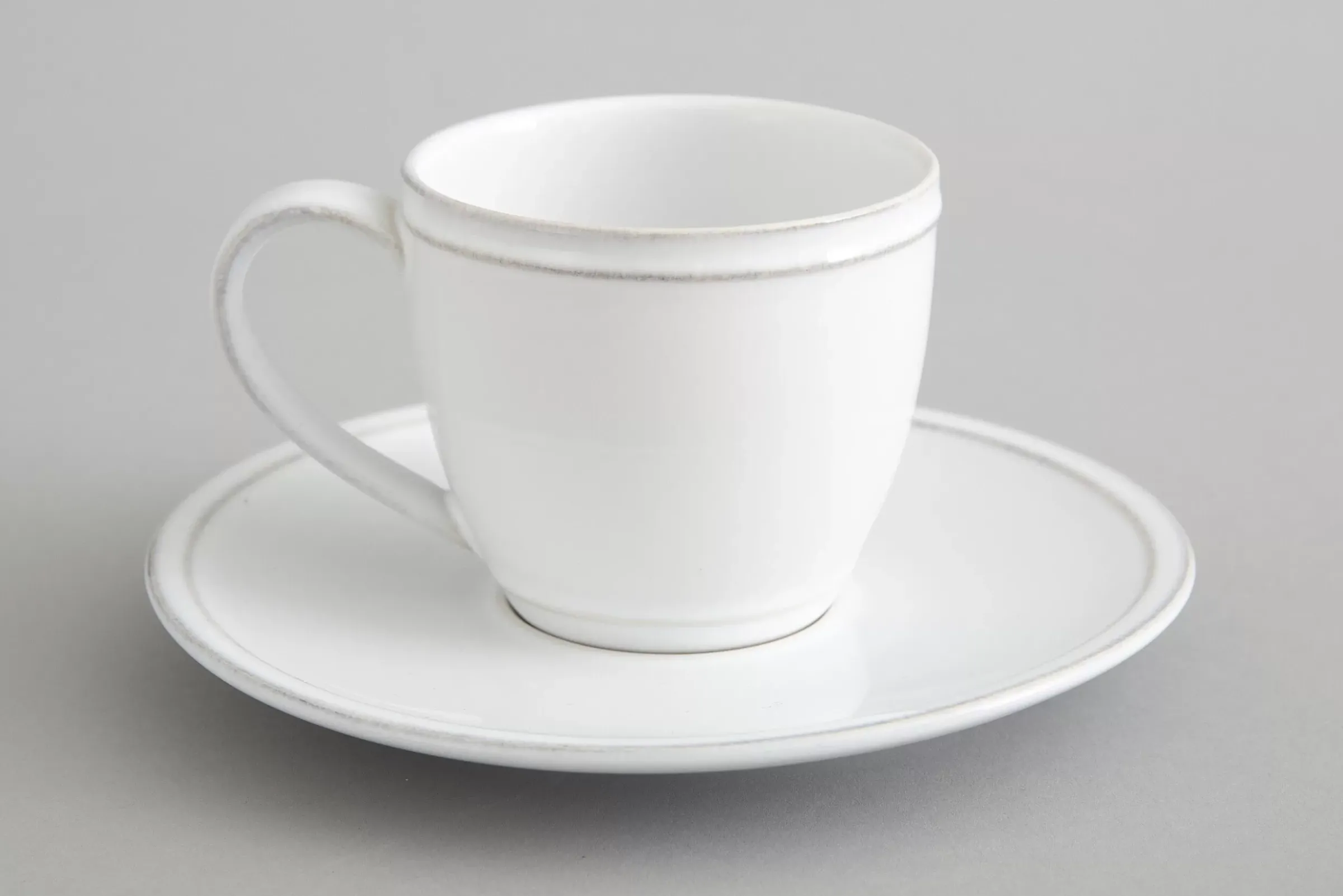 Assiettes, Plats Et Bols^Flamant Jille, Tasse Et Soucoupe, Ceramique, Blanc, M, 150Ml