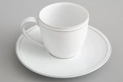 Assiettes, Plats Et Bols^Flamant Jille, Tasse Et Soucoupe, Ceramique, Blanc, M, 150Ml