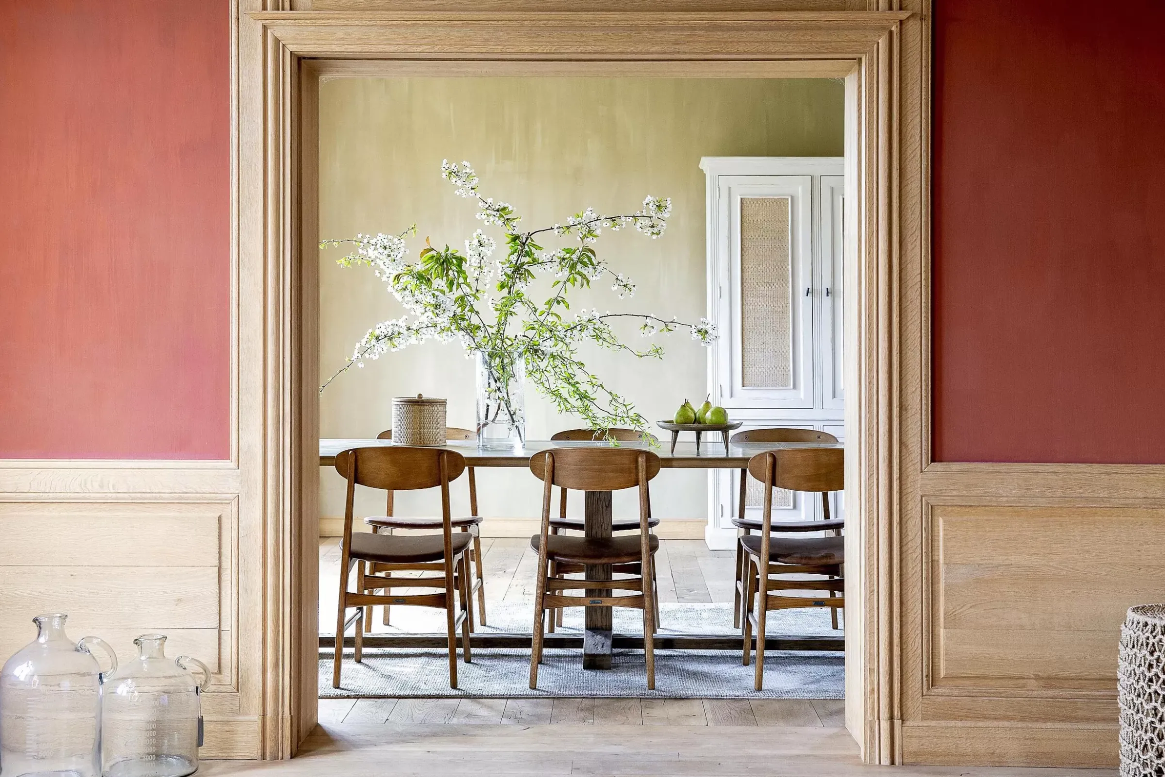 Chaises^Flamant Joel, Chaise, Chene Et Assise Cuir