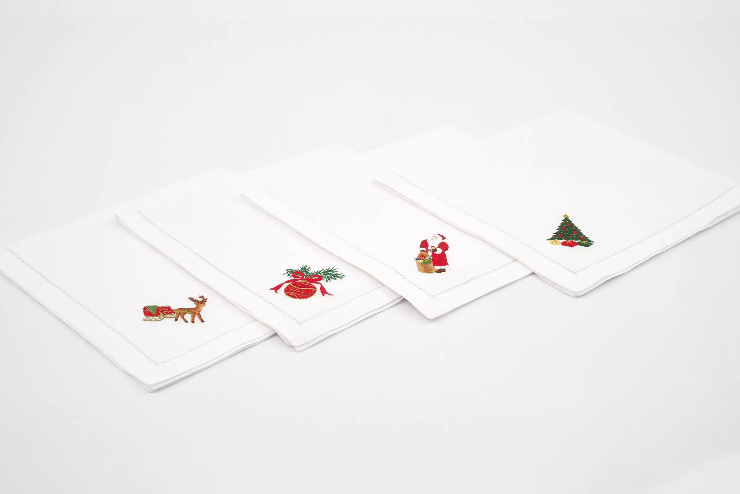 Textiles De Salle A Manger Et De Cuisine^Flamant Karoli, Serviette, Broderie, Lot De 4