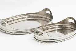 Accessoires^Flamant Katya, Plateau, Ovale, Nickel, S