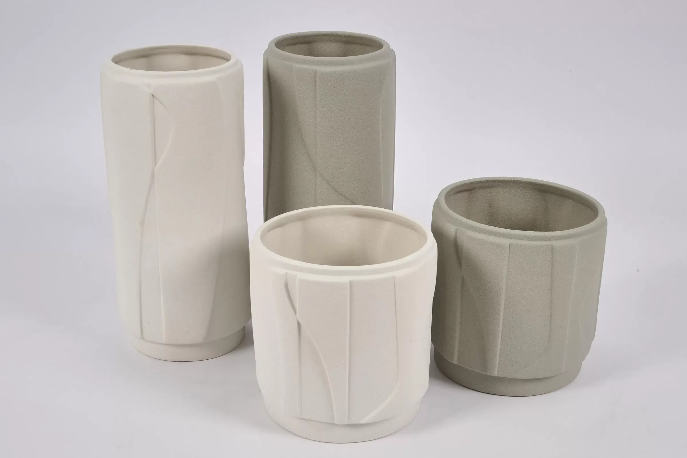 Décoration^Flamant Laurena, Vase, Ceramique, Gris, S