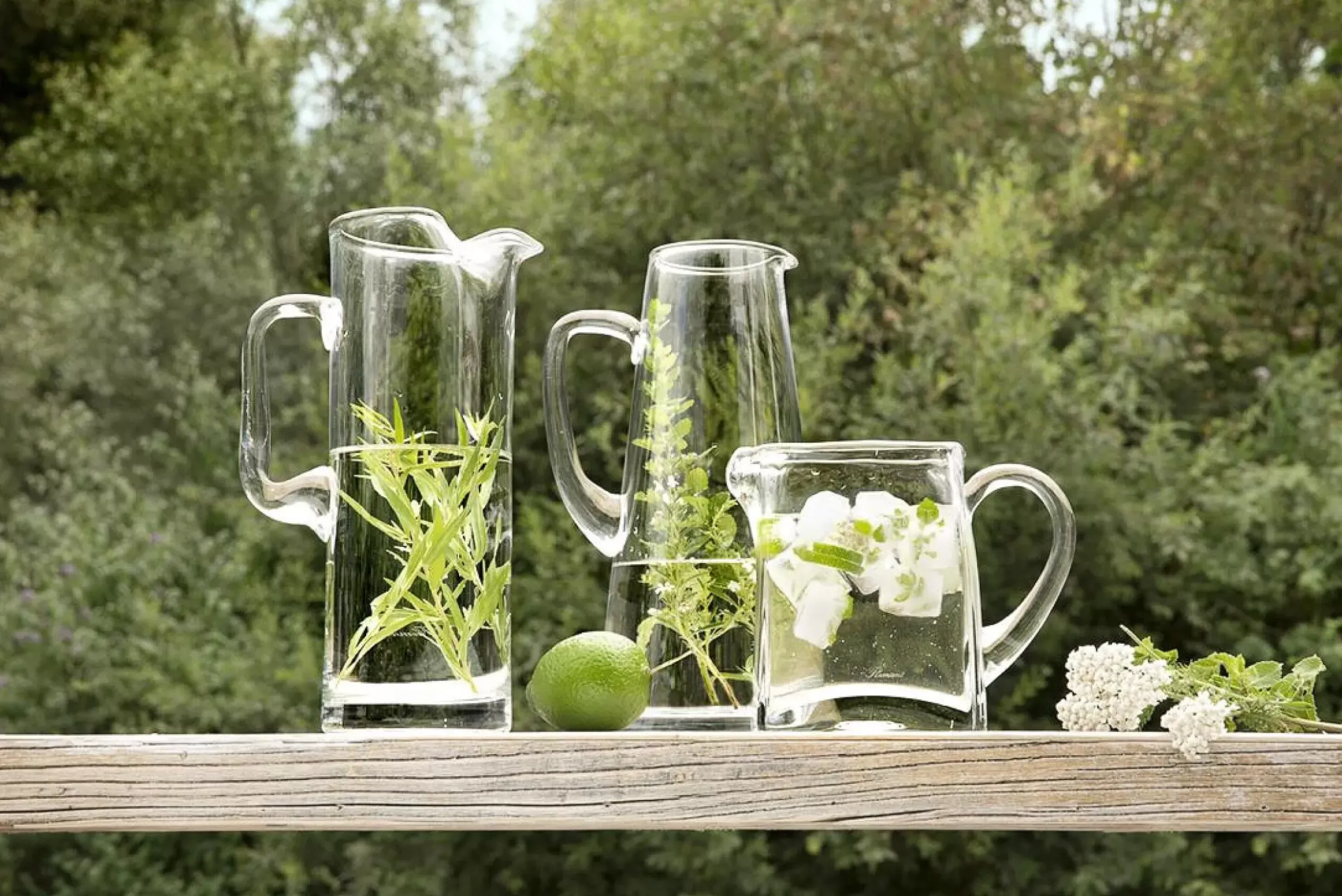 Accessoires^Flamant Lenn, Pichet, Verre Souffle Bouche, 1,5L
