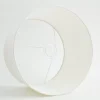Eclairage^Flamant Lindro, Abat-Jour, Blanc Casse, Cylindre, 35 Cm