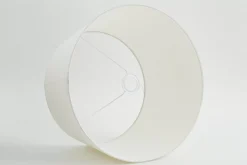 Eclairage^Flamant Lindro, Abat-Jour, Blanc Casse, Cylindre, 45 Cm
