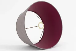 Eclairage^Flamant Lindro, Abat-Jour, Violet, Cylindre, 40 Cm