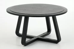 Table A Cafe^Flamant Livy, Table Basse, Ronde, Noir