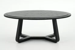 Table A Cafe^Flamant Livy, Table Basse, Ronde, Noir