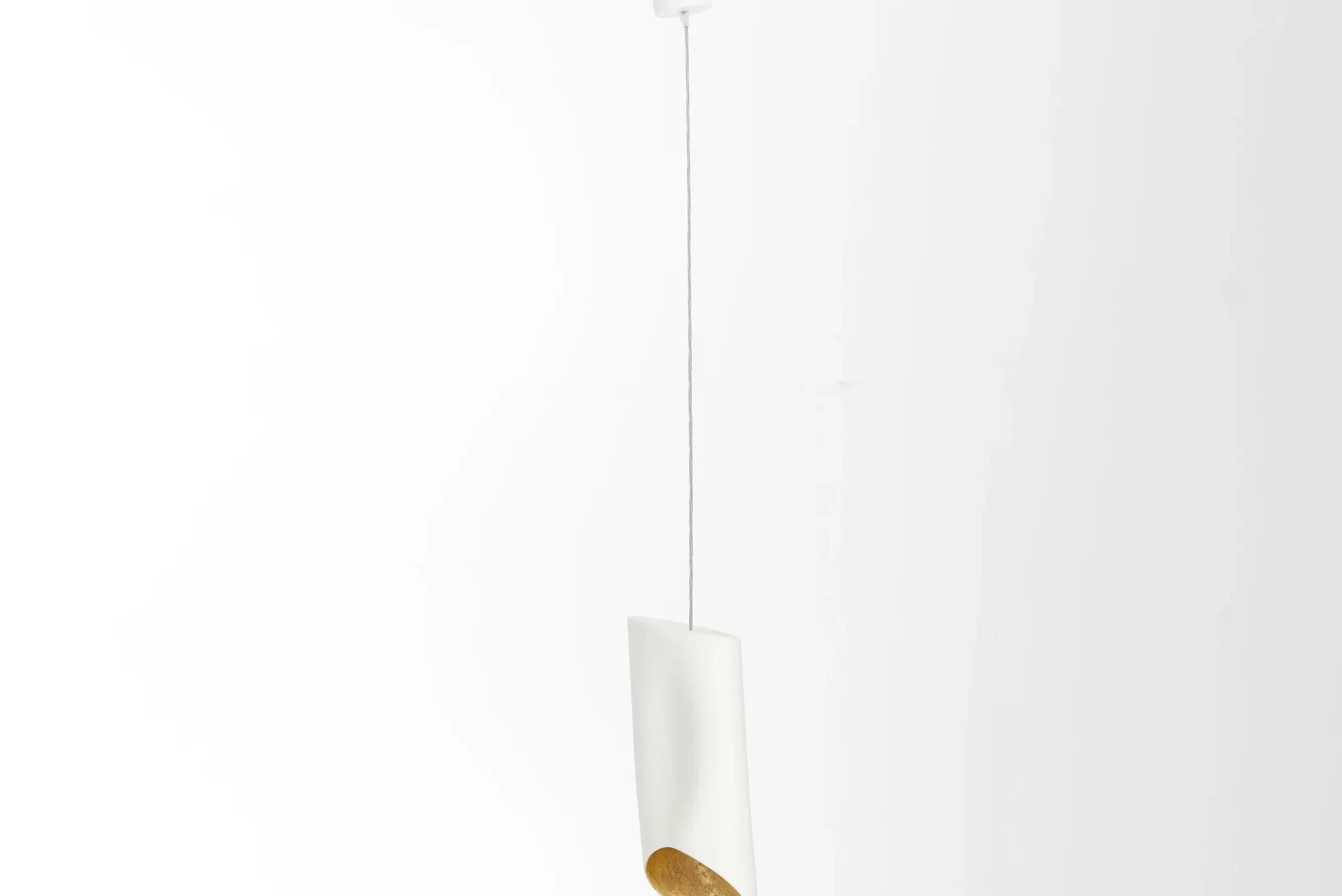 Eclairage^Flamant Lorey, Suspension, Blanc/Or
