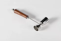 Accessoires^Flamant Manhattan, Jigger A Cocktail, Cuir Marron