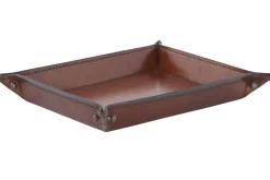 Accessoires^Flamant Manhattan, Plateau, Cuir Marron, S