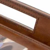 Accessoires^Flamant Manhattan, Plateau, Cuir Marron