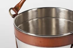 Fete Des Meres^Flamant Manhattan, Refroidisseur A Vin, Poignee En Cuir Marron