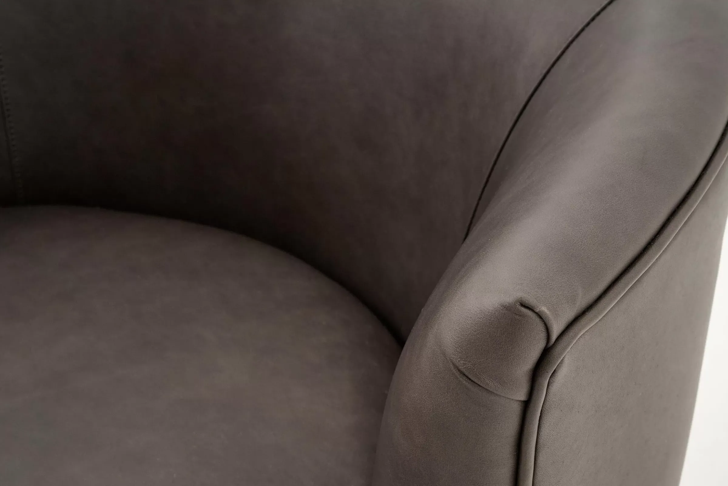 Canapés^Flamant Marchetti, Fauteuil, Cuir Noir, Rotatif