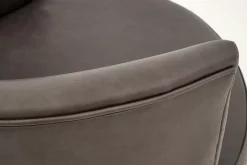 Canapés^Flamant Marchetti, Fauteuil, Cuir Noir, Rotatif