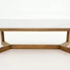 Table A Cafe^Flamant Marnix, Table Basse, Chene Et Pierre, 140X70