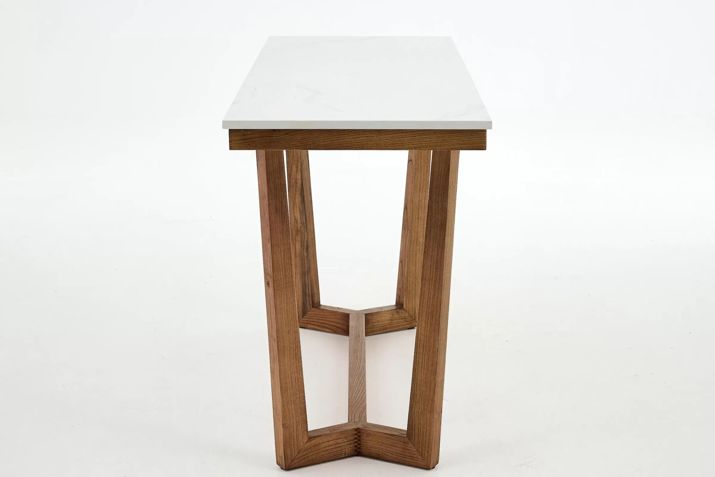 Table A Cafe^Flamant Marnix, Table Console, Chene Et Pierre